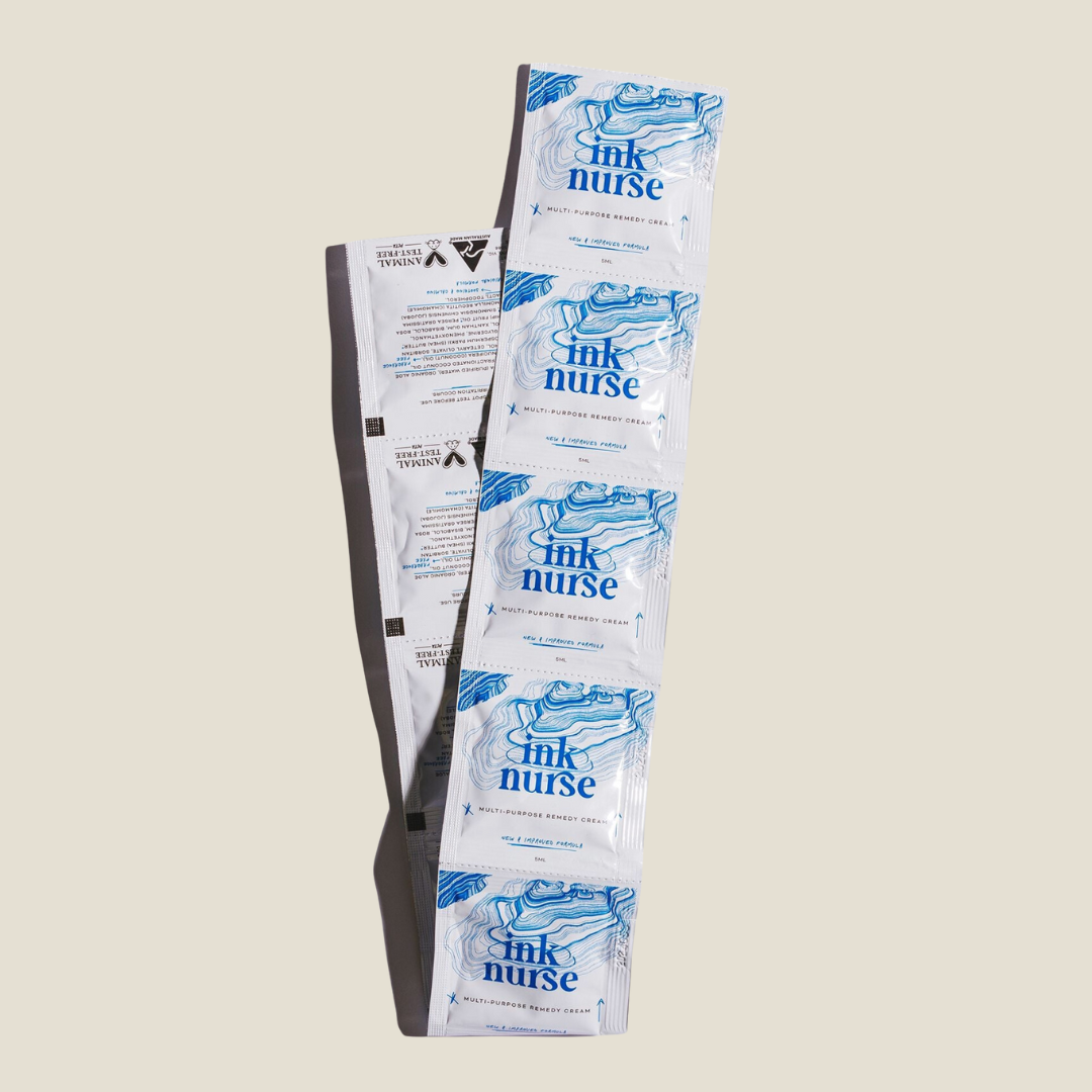 5ml Sachets (Strip of 10) Ink Nurse Tattoo Aftercare & Skin Remedy Cream